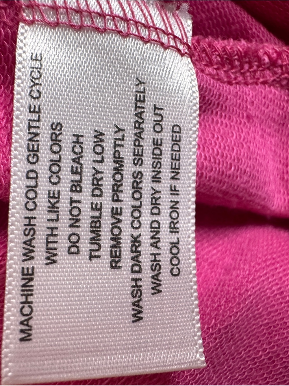 Pink Relaxed Women's Pullover Sweatshirt with V-Inset size small - Picture 14 of 14